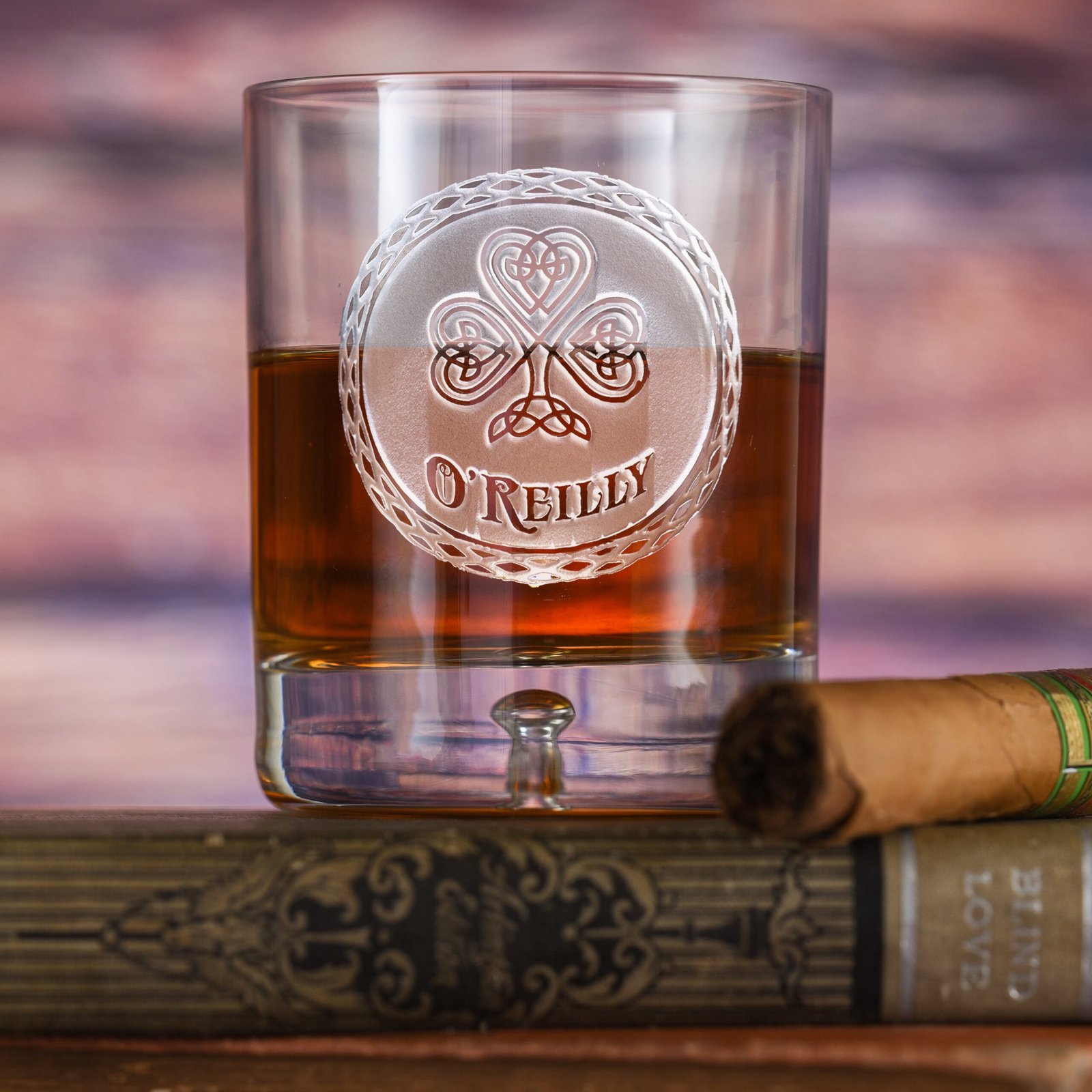 Fivetownsgift Irish Whiskey & Scotch Glass – Classic Engraved Tumbler
