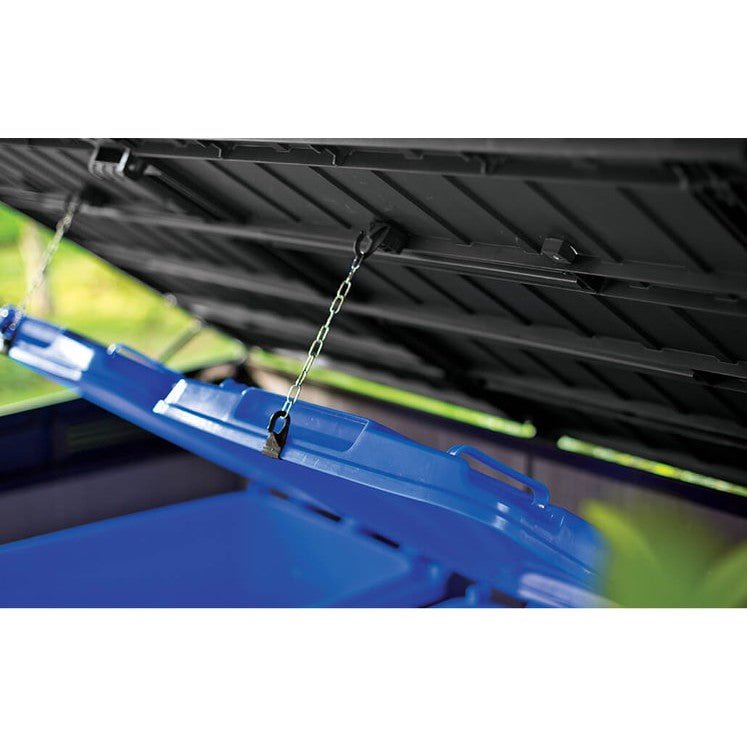 Keter 6′ x 3′ Oakland Grande Store Heavy Duty Plastic Shed – Grey - Image 5