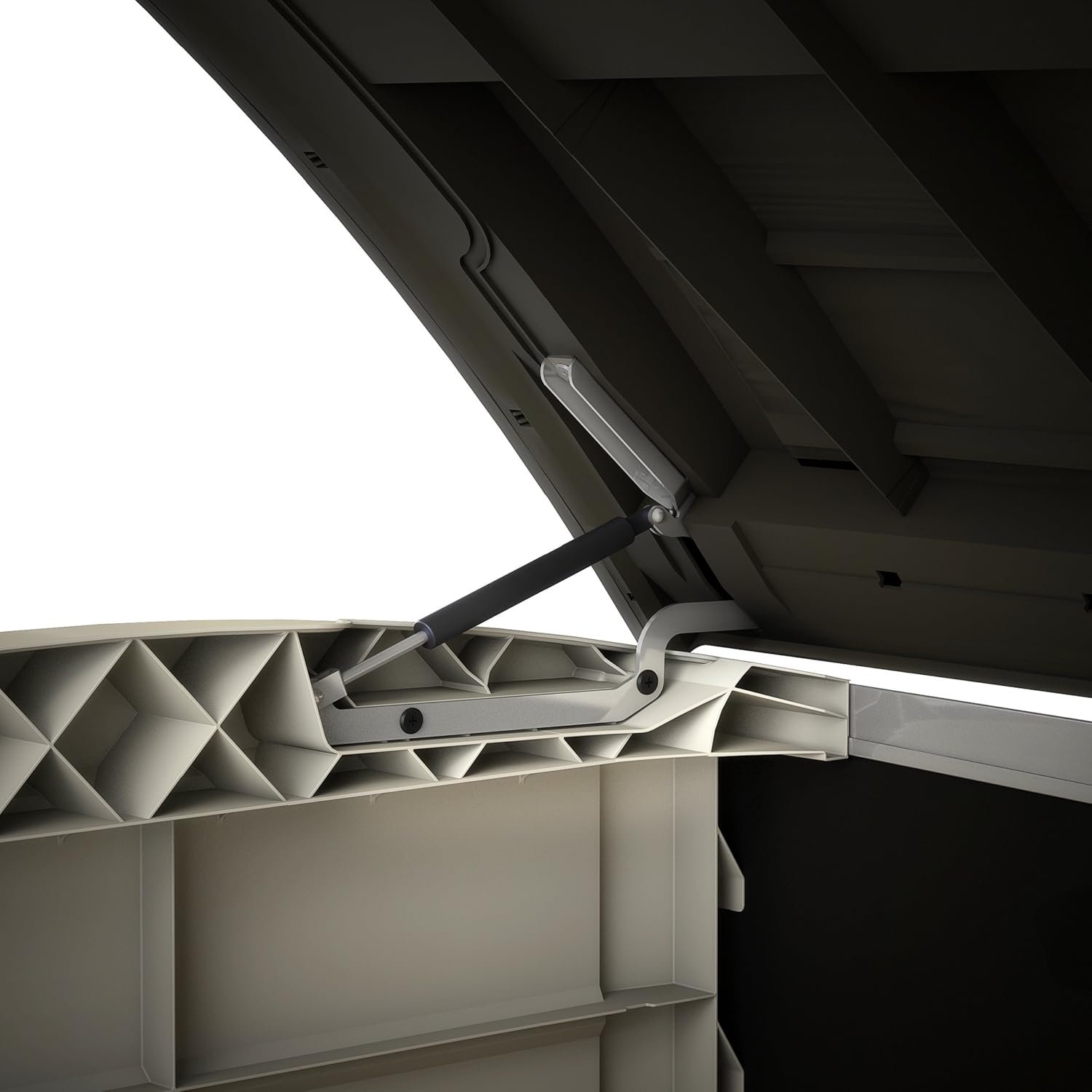 Keter Store-it-out ARC Beige & Taupe 1200L Garden storage box 1200mm 1460mm - Image 5