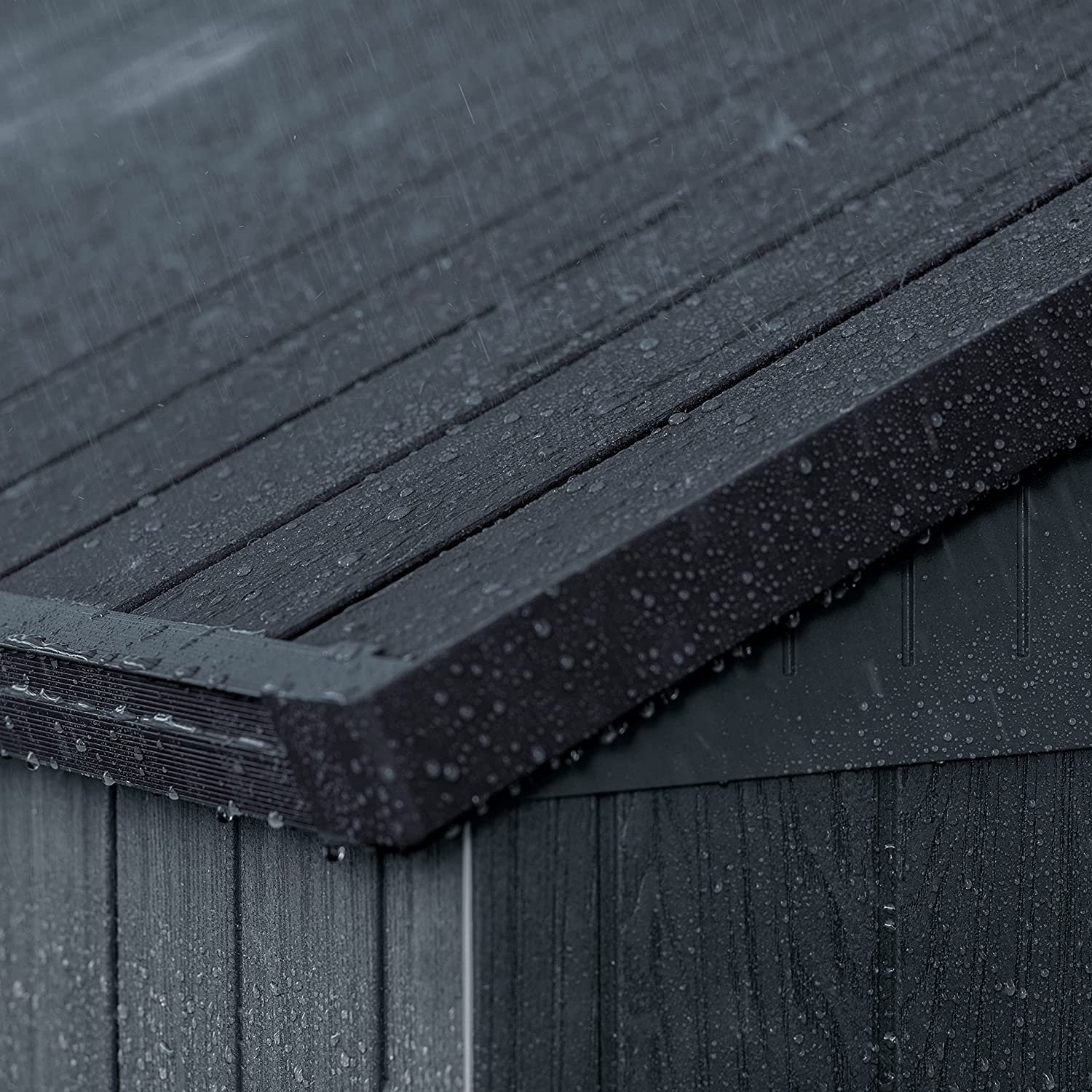 Keter 6’x8′ Darwin Heavy Duty Plastic Garden Shed – Grey - Image 6