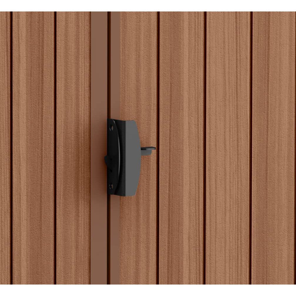 Keter Darwin 6x4 ft Plastic Shed with floor – Brown - Image 9