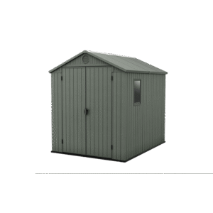 Keter 6’x8′ Darwin Heavy Duty Plastic Garden Shed – Green