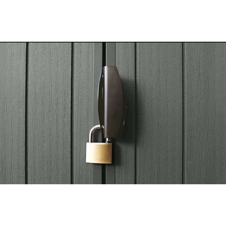 Keter 6’x8′ Darwin Heavy Duty Plastic Garden Shed –  Green - Image 5