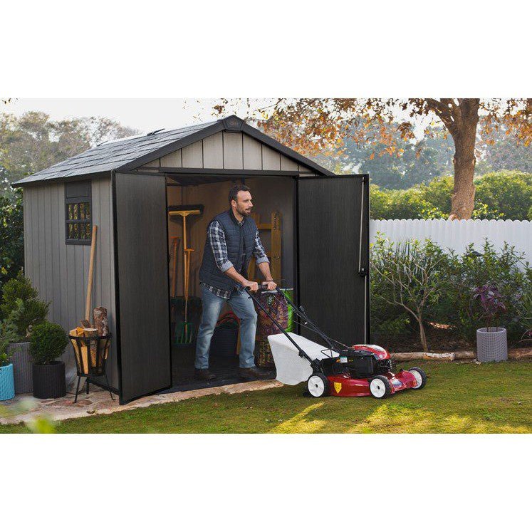 Keter 7.5′ x 9′ Oakland Heavy Duty Plastic Shed – Grey - Image 6
