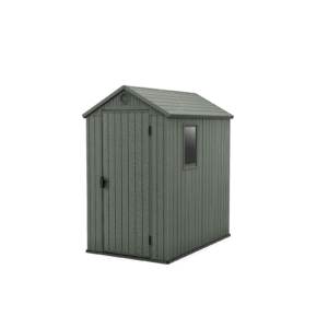 Keter 4’x6′ Darwin Heavy Duty Plastic Garden Shed – Green