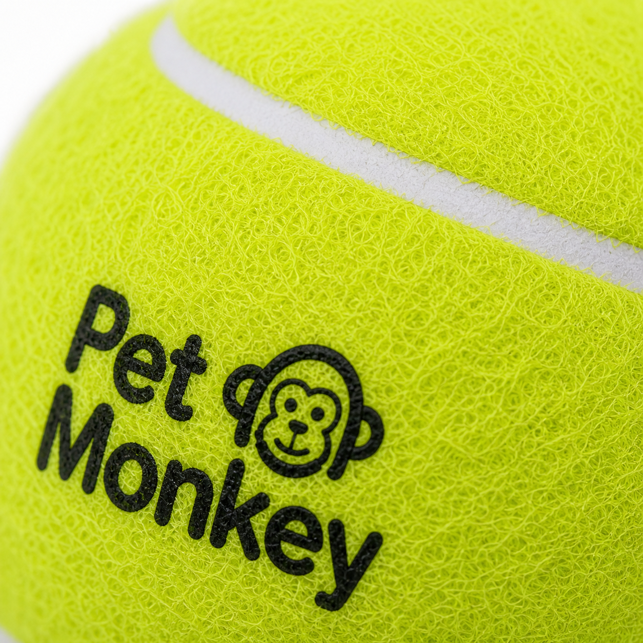 Pet Monkey Dog Tennis Ball – Durable Interactive Fetch Toy for Dogs (Soft Bite, High Bounce, Neon Yellow) - Image 4