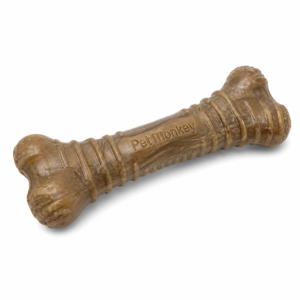 Pet Monkey Durable Dog Chew Bone Toy – Heavy Duty Teething & Dental Cleaning Toy for Dogs (Non-Toxic, Bite-Resistant, Brown)